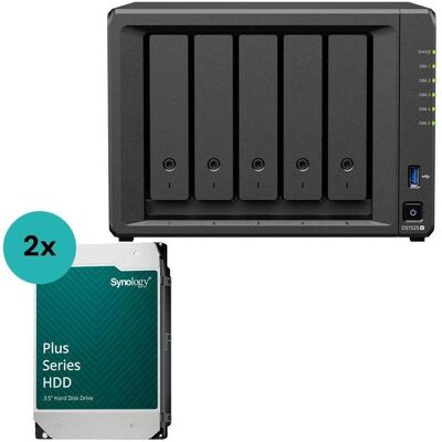 Synology DiskStation DS1525+ 5 Einschübe NAS-Server Leergehäuse (DS1525+) + 2x Plus 3.5... (2 x 16 TB), NAS Synology DiskStation DS1525+ 5 Einschübe NAS-Server Leergehäuse (DS1525+) + 2x Plus 3.5... (2 x 16 TB), NAS