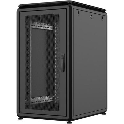 Rockstable 22HE 19 Zoll 600x800x1139mm (BxTxH) Serverschrank Netzwerkschrank perforierte Tür (22 HE, 19 Zoll Rack), Serverschrank, Schwarz Rockstable 22HE 19 Zoll 600x800x1139mm (BxTxH) Serverschrank Netzwerkschrank perforierte Tür (22 HE, 19 Zoll Rack), Serverschrank, Schwarz