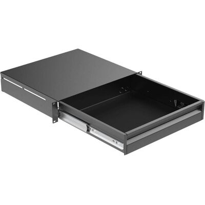 Caymon RD220L/B Szuflada z zamkiem do szaf rack 19" 2U, wersja czarna, Serverschrank Zubehör, Schwarz Caymon RD220L/B Szuflada z zamkiem do szaf rack 19" 2U, wersja czarna, Serverschrank Zubehör, Schwarz