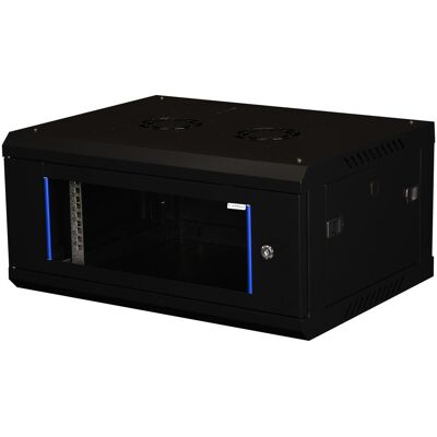 Wirewin Wandschrank 600X450X6U Pro 3rd Gen 19" / 6HE (6 HE, 19 Zoll Rack), Serverschrank, Schwarz Wirewin Wandschrank 600X450X6U Pro 3rd Gen 19" / 6HE (6 HE, 19 Zoll Rack), Serverschrank, Schwarz