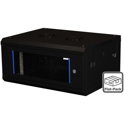 Wirewin 19/ Wandschrank, einteilig, Pro 3nd Generation, Flat-Pack, 600x450mm, schwarz (6 HE, 19 Zoll Rack), Serverschrank, Schwarz Wirewin 19/ Wandschrank, einteilig, Pro 3nd Generation, Flat-Pack, 600x450mm, schwarz (6 HE, 19 Zoll Rack), Serverschrank, Schwarz