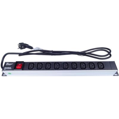 PremiumCord 19" PDU, 1HE, 9xIEC (C13), 2m Eurokabel, Switch, USV Zubehör PremiumCord 19" PDU, 1HE, 9xIEC (C13), 2m Eurokabel, Switch, USV Zubehör