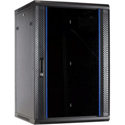 Dsit 27 HE Serverschrank, Wandgehäuse mit Glastür (BxTxH) 600 x 600 x 1300mm (27 HE, 19 Zoll Rack), Serverschrank, Schwarz Dsit 27 HE Serverschrank, Wandgehäuse mit Glastür (BxTxH) 600 x 600 x 1300mm (27 HE, 19 Zoll Rack), Serverschrank, Schwarz
