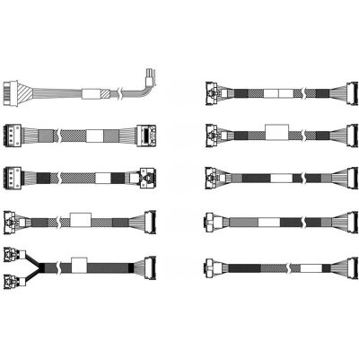Lenovo ISG ThinkSystem SR665 V3 Chassis Front BP1 NVMe Gen5 Cable Option Kit, Server Zubehör Lenovo ISG ThinkSystem SR665 V3 Chassis Front BP1 NVMe Gen5 Cable Option Kit, Server Zubehör