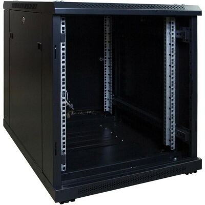 Dsit 12 HE, kleiner Serverschrank, mit Glastür (BxTxH) 600 x 800 x 720 mm (12 HE, 19 Zoll Rack), Serverschrank, Schwarz Dsit 12 HE, kleiner Serverschrank, mit Glastür (BxTxH) 600 x 800 x 720 mm (12 HE, 19 Zoll Rack), Serverschrank, Schwarz