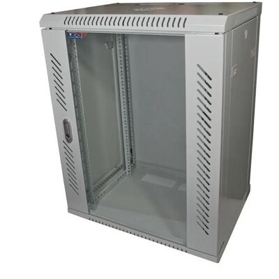 LEXI-Net 19" nástěnný rozvaděč 15U 600x600, nosnost 60 kg, skleněné dveře, svařovaný, šedý (15 HE, 19 Zoll Rack), Serverschrank, Grau LEXI-Net 19" nástěnný rozvaděč 15U 600x600, nosnost 60 kg, skleněné dveře, svařovaný, šedý (15 HE, 19 Zoll Rack), Serverschrank, Grau