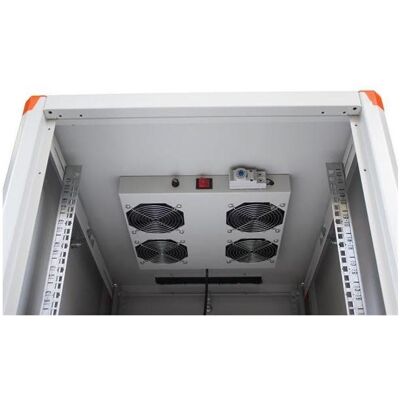 Legrand EVO Ventilační jednotka stropní / Ventilační jednotka / 4x ventilátor / Termostat (19 Zoll Rack), Serverschrank, Schwarz Legrand EVO Ventilační jednotka stropní / Ventilační jednotka / 4x ventilátor / Termostat (19 Zoll Rack), Serverschrank, Schwarz