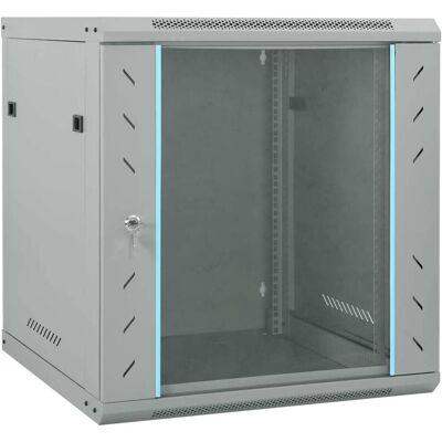 vidaXL Marsenor (4 HE, 19 Zoll Rack), Serverschrank, Schwarz, Grau vidaXL Marsenor (4 HE, 19 Zoll Rack), Serverschrank, Schwarz, Grau