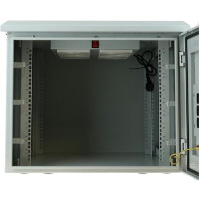 Dsit 9U outdoor patchkast / serverbehuizing voor wandmontage IP55 - 600x600x500mm - 19 inch (9 HE, 19 Zoll Rack), Serverschrank, Weiss Dsit 9U outdoor patchkast / serverbehuizing voor wandmontage IP55 - 600x600x500mm - 19 inch (9 HE, 19 Zoll Rack), Serverschrank, Weiss