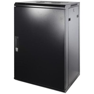 Dsit 18 HE Serverschrank, Wandgehäuse, mit Metalltür (BxTxH) 600 x 450 x 900mm (18 HE, 19 Zoll Rack), Serverschrank, Schwarz Dsit 18 HE Serverschrank, Wandgehäuse, mit Metalltür (BxTxH) 600 x 450 x 900mm (18 HE, 19 Zoll Rack), Serverschrank, Schwarz