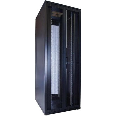 Dsit 47 HE 19” Serverschrank, mit perforierter Fronttür (BxTxH) 800 x 1200 x 2200mm (47 HE, 19 Zoll Rack), Serverschrank, Schwarz Dsit 47 HE 19” Serverschrank, mit perforierter Fronttür (BxTxH) 800 x 1200 x 2200mm (47 HE, 19 Zoll Rack), Serverschrank, Schwarz