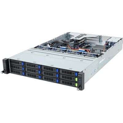 Gigabyte Barebone R263-Z37-AAH2 (Rev. 3.x) Rack Server 2U Single Sockel SP5 6NR263Z37DR000ADH2, Server Barebone Gigabyte Barebone R263-Z37-AAH2 (Rev. 3.x) Rack Server 2U Single Sockel SP5 6NR263Z37DR000ADH2, Server Barebone