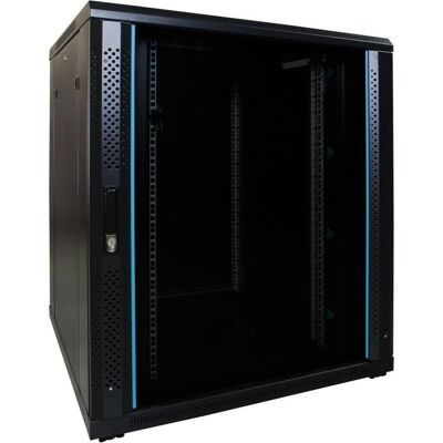 Dsit 18 HE 19” Serverschrank, mit Glastür (BxTxH) 800 x 800 x 1000mm (18 HE, 19 Zoll Rack), Serverschrank, Schwarz Dsit 18 HE 19” Serverschrank, mit Glastür (BxTxH) 800 x 800 x 1000mm (18 HE, 19 Zoll Rack), Serverschrank, Schwarz