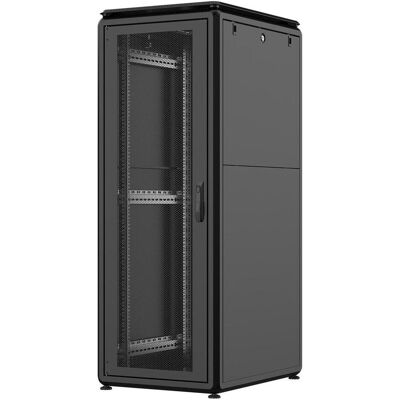 Rockstable 32HE 19 Zoll 600x800x1583mm (BxTxH) Serverschrank Netzwerkschrank perforierte Tür (32 HE, 19 Zoll Rack), Serverschrank, Schwarz Rockstable 32HE 19 Zoll 600x800x1583mm (BxTxH) Serverschrank Netzwerkschrank perforierte Tür (32 HE, 19 Zoll Rack), Serverschrank, Schwarz