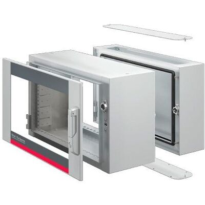 Rittal 19" Wandgehäuse AX, 3-teilig, 9 HE, 600 x 673 mm, lichtgrau RAL 7035, optimale Zugänglichkeit (9 HE, 19 Zoll Rack), Serverschrank, Grau Rittal 19" Wandgehäuse AX, 3-teilig, 9 HE, 600 x 673 mm, lichtgrau RAL 7035, optimale Zugänglichkeit (9 HE, 19 Zoll Rack), Serverschrank, Grau