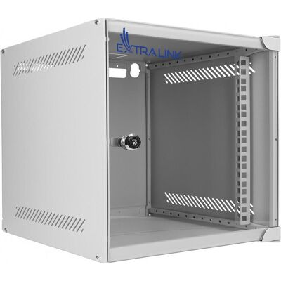 Extralink LITE 6U 10" 280X310 WANDMONTIERTER RACKSCHRANK GRAU (6 HE, 10 Zoll Rack), Serverschrank, Grau Extralink LITE 6U 10" 280X310 WANDMONTIERTER RACKSCHRANK GRAU (6 HE, 10 Zoll Rack), Serverschrank, Grau