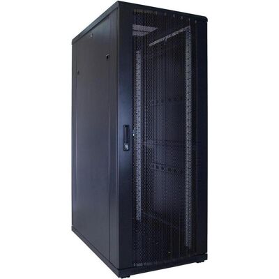 Dsit 32 HE 19” Serverschrank, mit perforierter Fronttür (BxTxH) 600 x 1200 x 1600mm (32 HE, 19 Zoll Rack), Serverschrank, Schwarz Dsit 32 HE 19” Serverschrank, mit perforierter Fronttür (BxTxH) 600 x 1200 x 1600mm (32 HE, 19 Zoll Rack), Serverschrank, Schwarz