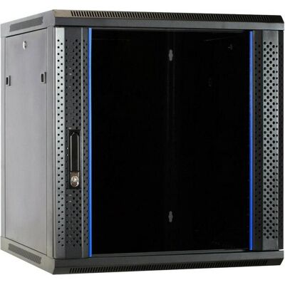 Dsit 12 HE Serverschrank, Wandgehäuse mit Glastür (BxTxH) 600 x 600 x 635mm (12 HE, 19 Zoll Rack), Serverschrank, Schwarz Dsit 12 HE Serverschrank, Wandgehäuse mit Glastür (BxTxH) 600 x 600 x 635mm (12 HE, 19 Zoll Rack), Serverschrank, Schwarz