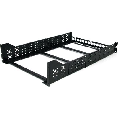 StarTech .com 3HE 19 tiefenverstellbare Universal Server Rack Schienen, Serverschrank Zubehör, Schwarz StarTech .com 3HE 19 tiefenverstellbare Universal Server Rack Schienen, Serverschrank Zubehör, Schwarz
