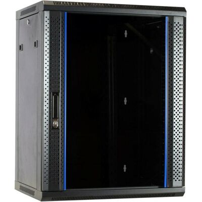 Dsit wandkast ongemonteerd met glazen deur 600x600x770mm (15 HE, 19 Zoll Rack), Serverschrank, Schwarz Dsit wandkast ongemonteerd met glazen deur 600x600x770mm (15 HE, 19 Zoll Rack), Serverschrank, Schwarz
