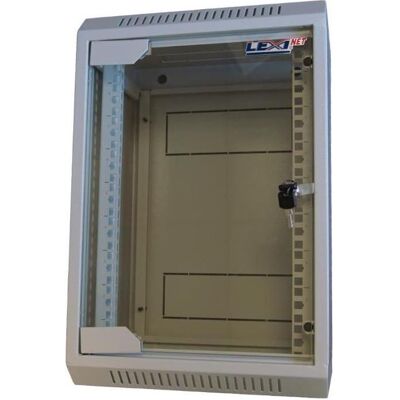LEXI-Net 10" nástěnný rozvaděč 9U 310x260, skleněné dveře, svařovaný, šedý (9 HE, 10 Zoll Rack), Serverschrank, Grau LEXI-Net 10" nástěnný rozvaděč 9U 310x260, skleněné dveře, svařovaný, šedý (9 HE, 10 Zoll Rack), Serverschrank, Grau