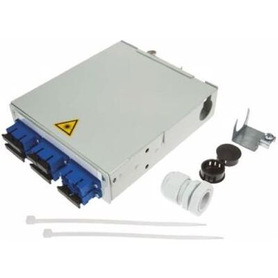 Telegärtner TS-Verteiler 6xSCD Spleisskassette, Server Zubehör, Grau Telegärtner TS-Verteiler 6xSCD Spleisskassette, Server Zubehör, Grau