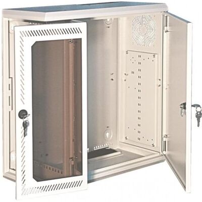 Schweitzer MultiFix - Gehäuse - geeignet für Wandmontage - Hellgrau, RAL 7035 - 4U - 48.3 c (4 HE, 19 Zoll Rack), Serverschrank, Grau Schweitzer MultiFix - Gehäuse - geeignet für Wandmontage - Hellgrau, RAL 7035 - 4U - 48.3 c (4 HE, 19 Zoll Rack), Serverschrank, Grau