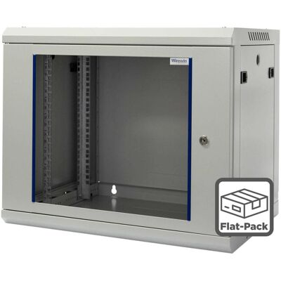 Wirewin 19/ Wandschrank, einteilig, Pro 3nd Generation, Flat-Pack, 600x450mm, hellgrau (9 HE, 19 Zoll Rack), Serverschrank, Grau Wirewin 19/ Wandschrank, einteilig, Pro 3nd Generation, Flat-Pack, 600x450mm, hellgrau (9 HE, 19 Zoll Rack), Serverschrank, Grau