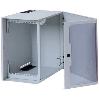 Apranet VARI 2000 Wandverteiler 6 HE 557x636x360mm einteilige Tür (6 HE, 19 Zoll Rack), Serverschrank, Grau Apranet VARI 2000 Wandverteiler 6 HE 557x636x360mm einteilige Tür (6 HE, 19 Zoll Rack), Serverschrank, Grau
