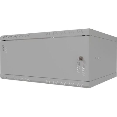 Stalflex Rack Cabinet 19" 4U, 450mm, Metal Door, Grey S-RC19-4U-450MG (4 HE, 19 Zoll Rack), Serverschrank, Grau Stalflex Rack Cabinet 19" 4U, 450mm, Metal Door, Grey S-RC19-4U-450MG (4 HE, 19 Zoll Rack), Serverschrank, Grau