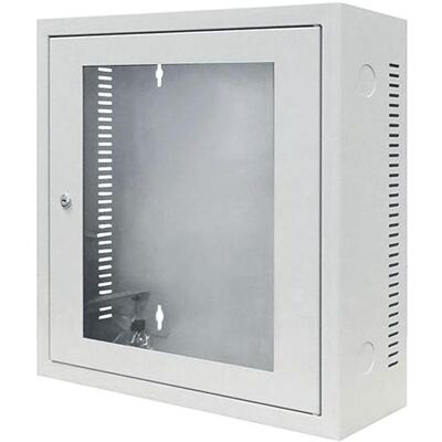 Alfaco 19-6603W, 3U, 19 wandkast met glazen deur 600x185x600mm (BxDxH), beige (3 HE, 19 Zoll Rack), Serverschrank, Grau, Beige Alfaco 19-6603W, 3U, 19 wandkast met glazen deur 600x185x600mm (BxDxH), beige (3 HE, 19 Zoll Rack), Serverschrank, Grau, Beige