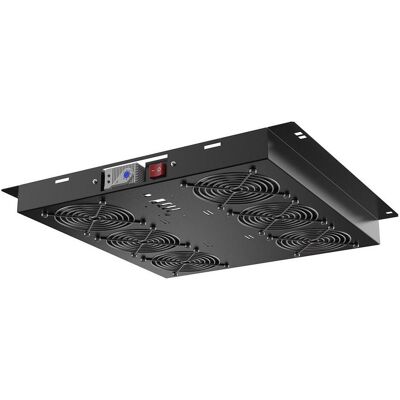 Rockstable 1HE 19 Zoll Rack Lüftereinheit mit 6 Lüfter - manuelleTemperatursteuerung RSPL19-FT6, Serverschrank Zubehör Rockstable 1HE 19 Zoll Rack Lüftereinheit mit 6 Lüfter - manuelleTemperatursteuerung RSPL19-FT6, Serverschrank Zubehör
