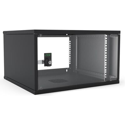 Enoc Economy Wandschrank 6HE W3 6-5-S (6 HE, 19 Zoll Rack), Serverschrank, Schwarz Enoc Economy Wandschrank 6HE W3 6-5-S (6 HE, 19 Zoll Rack), Serverschrank, Schwarz