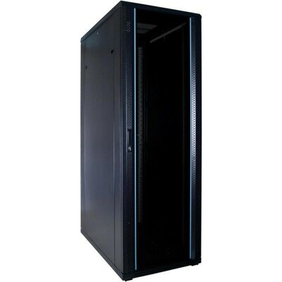Dsit 37 HE 19” Serverschrank, mit Glastür (BxTxH) 600 x 1000 x 1800mm (37 HE, 19 Zoll Rack), Serverschrank, Schwarz Dsit 37 HE 19” Serverschrank, mit Glastür (BxTxH) 600 x 1000 x 1800mm (37 HE, 19 Zoll Rack), Serverschrank, Schwarz