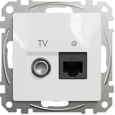 Schneider COMPUTER+TV SOCKET SDD111469T WHITE, Serverschrank Zubehör, Weiss Schneider COMPUTER+TV SOCKET SDD111469T WHITE, Serverschrank Zubehör, Weiss
