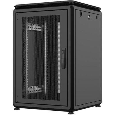 Rockstable Rockstable16HE 19 Zoll 600x600x872mm (BxTxH) Serverschrank Netzwerkschrank perforierte Tür (16 HE, 19 Zoll Rack), Serverschrank, Schwarz Rockstable Rockstable16HE 19 Zoll 600x600x872mm (BxTxH) Serverschrank Netzwerkschrank perforierte Tür (16 HE, 19 Zoll Rack), Serverschrank, Schwarz