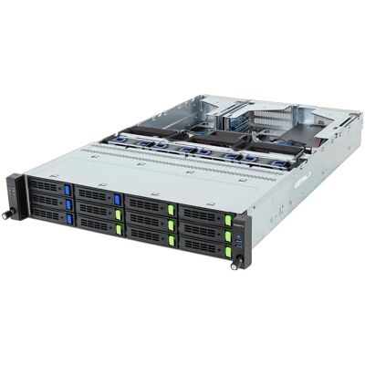 Gigabyte Barebone R263-Z35-AAL1 (Rev. 3.x) Rack Server 2U Single Sockel SP5 6NR263Z35DR000ACL1, Server Barebone Gigabyte Barebone R263-Z35-AAL1 (Rev. 3.x) Rack Server 2U Single Sockel SP5 6NR263Z35DR000ACL1, Server Barebone