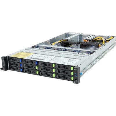 Gigabyte Barebone R283-ZF0-AAL1 (Rev. 3.x) Rack Server 2U Dual Sockel SP5 6NR283ZF0DR000ACL1, Server Barebone Gigabyte Barebone R283-ZF0-AAL1 (Rev. 3.x) Rack Server 2U Dual Sockel SP5 6NR283ZF0DR000ACL1, Server Barebone