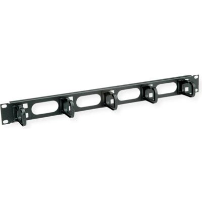 CONTEG 19 Wire Management Panel with Plastic Hooks, Serverschrank Zubehör, Schwarz CONTEG 19 Wire Management Panel with Plastic Hooks, Serverschrank Zubehör, Schwarz