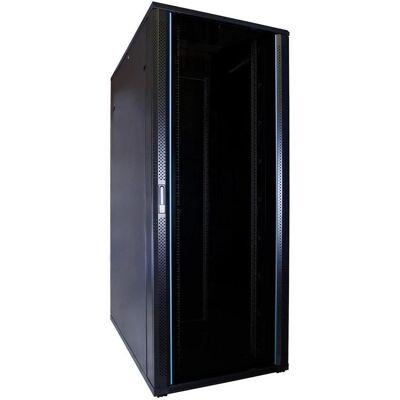 DS 42 HE 19” Serverschrank, mit Glastür (BxTxH) 800 x 1200 x 2000mm (42 HE, 19 Zoll Rack), Serverschrank, Schwarz DS 42 HE 19” Serverschrank, mit Glastür (BxTxH) 800 x 1200 x 2000mm (42 HE, 19 Zoll Rack), Serverschrank, Schwarz