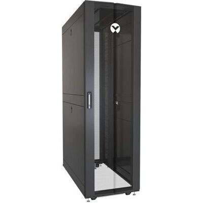 Vertiv VR RACK 42 HE Breite 600 mm Tiefe 1200 mm, Freistehendes Gestell, 42U, 1361 kg, Sperrschloss (19 Zoll Rack), Serverschrank, Schwarz Vertiv VR RACK 42 HE Breite 600 mm Tiefe 1200 mm, Freistehendes Gestell, 42U, 1361 kg, Sperrschloss (19 Zoll Rack), Serverschrank, Schwarz