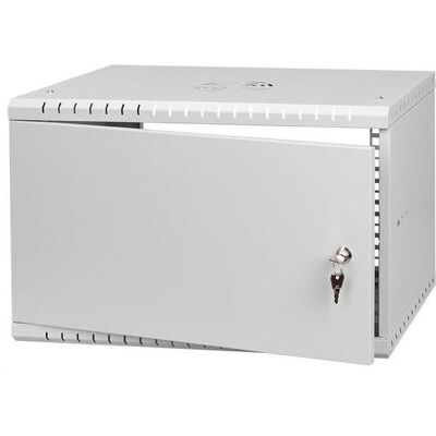 Stalflex Rack Cabinet 19" 6U Full Door Gray RC19-6U-450MG (6 HE, 19 Zoll Rack), Serverschrank, Grau Stalflex Rack Cabinet 19" 6U Full Door Gray RC19-6U-450MG (6 HE, 19 Zoll Rack), Serverschrank, Grau