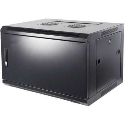 Dsit 4 HE Serverschrank, Wandgehäuse, mit Metalltür (BxTxH) 600 x 600 x 280mm (4 HE, 19 Zoll Rack), Serverschrank, Schwarz Dsit 4 HE Serverschrank, Wandgehäuse, mit Metalltür (BxTxH) 600 x 600 x 280mm (4 HE, 19 Zoll Rack), Serverschrank, Schwarz