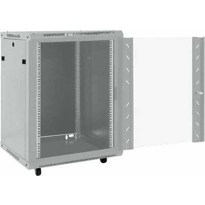 vidaXL Xapenis (15 HE, 19 Zoll Rack), Serverschrank, Grau vidaXL Xapenis (15 HE, 19 Zoll Rack), Serverschrank, Grau