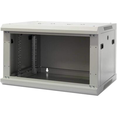 Wirewin 19/ Wandschrank, einteilig, Pro 3nd Generation, 600x600mm, hellgrau (6 HE, 19 Zoll Rack), Serverschrank, Grau Wirewin 19/ Wandschrank, einteilig, Pro 3nd Generation, 600x600mm, hellgrau (6 HE, 19 Zoll Rack), Serverschrank, Grau