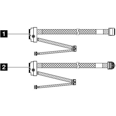 Lenovo SR635 V3 Server Kabelset - Unterstützt M.2 SATA/NVMe Lenovo SR635 V3 Server Kabelset - Unterstützt M.2 SATA/NVMe