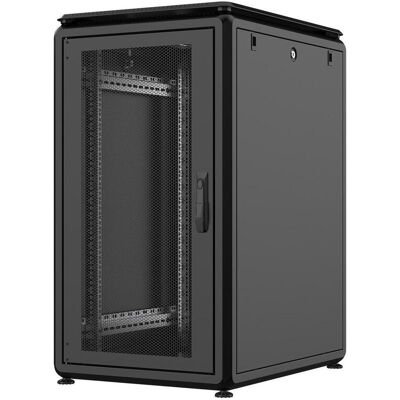 Rockstable 20HE 19 Zoll 600x800x1050mm (BxTxH) Serverschrank Netzwerkschrank perforierte Tür (20 HE, 19 Zoll Rack), Serverschrank, Schwarz Rockstable 20HE 19 Zoll 600x800x1050mm (BxTxH) Serverschrank Netzwerkschrank perforierte Tür (20 HE, 19 Zoll Rack), Serverschrank, Schwarz