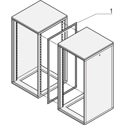Schroff 19"-Zubehör mechanisch, Serverschrank Zubehör, Schwarz Schroff 19"-Zubehör mechanisch, Serverschrank Zubehör, Schwarz