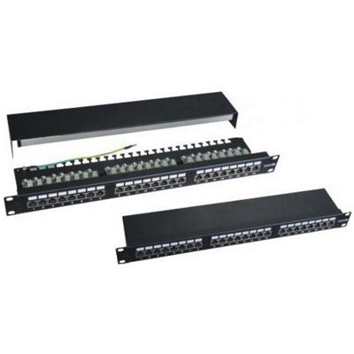 XtendLan Patchfeld 19", 24 Anschlüsse, abgeschirmt, Cat5e, Patchfeld, doppelt, 2xAu, Server Zubehör, Silber XtendLan Patchfeld 19", 24 Anschlüsse, abgeschirmt, Cat5e, Patchfeld, doppelt, 2xAu, Server Zubehör, Silber