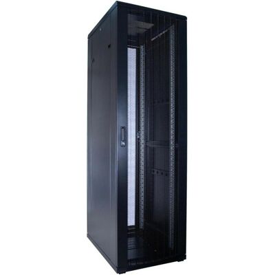 Dsit 42 HE 19” Serverschrank, mit perforierter Fronttür (BxTxH) 600 x 800 x 2000mm (42 HE, 19 Zoll Rack), Serverschrank, Schwarz Dsit 42 HE 19” Serverschrank, mit perforierter Fronttür (BxTxH) 600 x 800 x 2000mm (42 HE, 19 Zoll Rack), Serverschrank, Schwarz